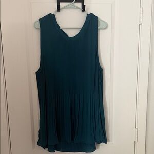 Torrid Teal Sleeveless Blouse